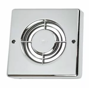 Chrome Extractor Fan Cover for Manrose XF100 Range - Front Grille - Picture 1 of 12