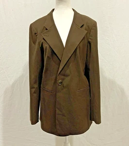 LAFAYETTE 148 New York- Elegant Wool Brown Blazer- Size 14- NWOT - Picture 1 of 15