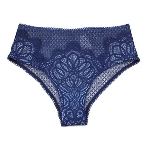 Victoria's Secret Dream Angels Cheeky-Höschen Spitze Netz mittelhoch marineblau X-Small - Bild 1 von 3