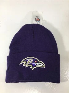 NFL Unisex Baltimore Ravens Gorro Tejido Púrpura Talla Única Nuevo con Etiquetas - Imagen 1 de 5