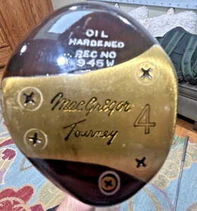 MacGregor Tourney Tommy Armour Rec No 945W Persimmon (4) Wood Right Handed - Picture 1 of 8