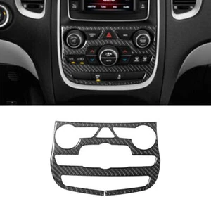 For Dodge Durango 2014-2020 Carbon Fiber Interior Climate Control Cover Trim - Foto 1 di 9