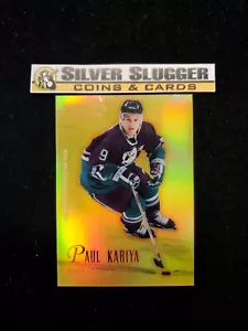 1995-96 Paul Kariya Select Mirror Gold w/ Peelable Film! Mighty Ducks of Anaheim - Picture 1 of 4