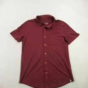 Smartwool Shirt Mens Small Short Sleeve Button Front Lightweight Outdoor Pocket - Picture 1 of 7