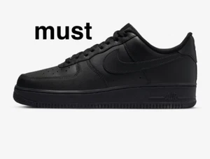 Nike Air Force 1 "Black/Black" Herren Sneaker alle Größen - Bild 1 von 8