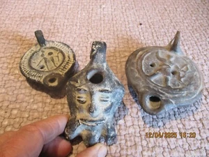 3) Ancienne petites Lampe à Huile de Grèce Art populaire Grecque , - Imagen 1 de 11