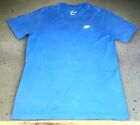 Nike blau weiß sportlich leichtes T-Shirt Herren Größe Medium 