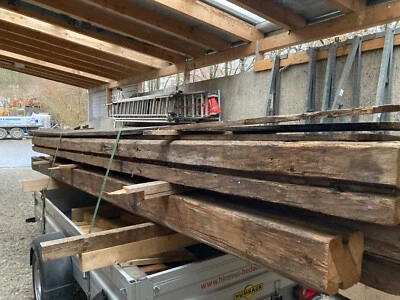 Historische Handbehauene Balken - Dielen Holzdecke Alter ca. 260 Jahre. - Bild 1 von 3