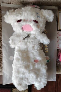 Sleepy Puppy Pouch Pencil/Cosmetics Case Kawaii Fluffy Plush Bag Frozen balloon - Picture 1 of 7