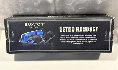 Buxton Auricular Retro con Conector para Auriculares - AZUL - Accesorio para Teléfono Celular NUEVO EN CAJA Foto 1 de 4
