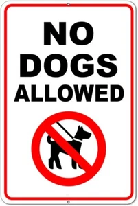 No Pets Allowed Sign, No Dogs Allowed Sign, Curb Your Dog Sign, Dog Sign, 8x12 - Picture 1 of 7
