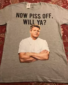 Now Piss Off, Will Ya? Camicia Gordon Ramsey Caesars Palace - Medium, NUOVA - Foto 1 di 4