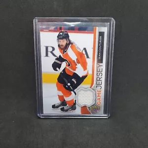 Sean Couturier UD Game Jersey Patch 2014-15 Upper Deck Series 1 GJ-CO Flyers - Picture 1 of 3