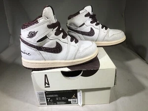 Size 7c Nike Air Jordan 1 Retro High OG A Ma Maniere (DO7098-100) Toddler w/ Box - Picture 1 of 14