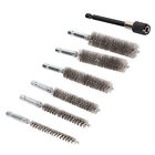 7Pcs Stainless Steel Bore Brush Stainless Steel Bristles Wire Brush in Different