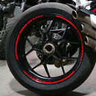 16× RED 17-19" Motorbike Reflective Rim Tape Wheel Sticker Trim Motorcycle Decal