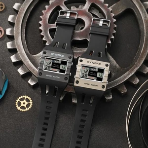 Herren Digital Sportuhr LED Bildschirm Großes Zifferblatt Militär Wasserdicht Armbanduhr - Bild 1 von 14