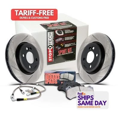 Stoptech 977.42002, Sport Axle Pack Slotted 4 Wheel Performance Racing Parts - Image 1 of 4
