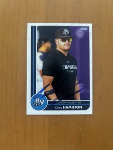 Caleb Hamilton Signed 2025 Choice Autographed Card Hudson Valley Renegades #39 - Picture 1 of 2
