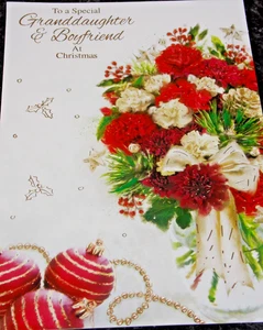 Granddaughter & Her Boyfriend, Christmas Card. (GB4) - Picture 1 of 3