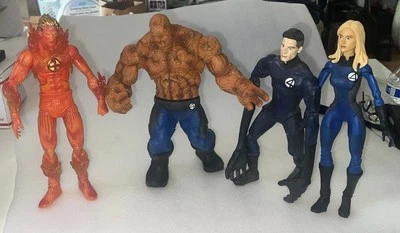 Marvel Legends Fantastic Four Película LA COSA, Antorcha Humana ++ Figura ToyBiz Lote Foto 1 de 4