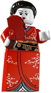 LEGO Collectable Minifigures Series 4 Kimono Girl 8804 Used VGC Complete - Picture 1 of 2