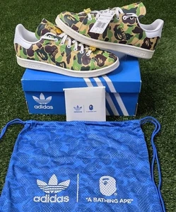 Adidas BAPE x Stan Smith 30th Anniversary ABC Camo Men's Shoes IG8949 Size 10.5 - Picture 1 of 20