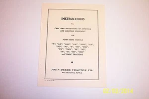 JOHN DEERE A-AN-ANH-AWH-AR-AO-AI-B-BNH-BW-BWH-BR-BO-BI-H-HN-HNH-HWH-HWH VERKABELUNG - Bild 1 von 3