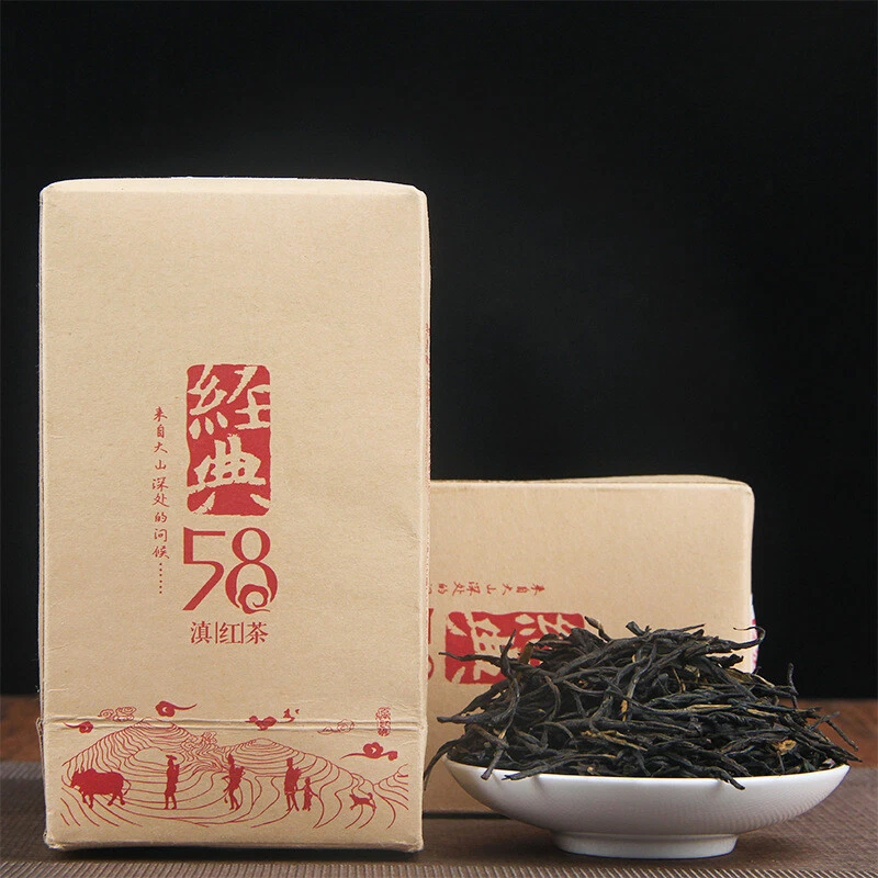 Té negro clásico Dian Hong 58 famoso Yunnan Fengqing Dianhong té negro 180 g Foto 1 de 4