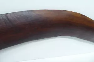 AUSTRALIAN ABORIGINAL BOOMERANG HARDWOOD TIMBER - Picture 1 of 8