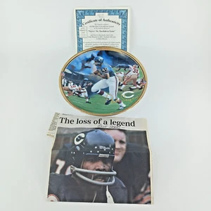 1997 Gale Sayers Bradford Exchange Collector Plate Sayers Six Touchdown Game - Imagen 1 de 20