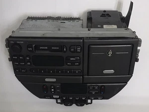 00-03 JAGUAR S-TYPE RADIO CASSETTE CONSOLE CLIMATE CONTROL OEM XR8F-18K876-DHLGR - Picture 1 of 6
