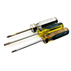 3 Pcs Professional, Performance Tool T-20 Torx Phillips and Flat Screwdriver Set - Picture 1 of 6