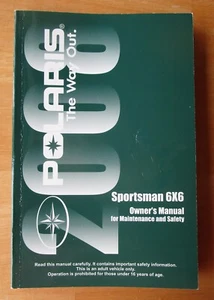 2008 Polaris Sportsman 6X6 ATV Owners Manual For Maintenance And Safety #9921309 - Picture 1 of 6