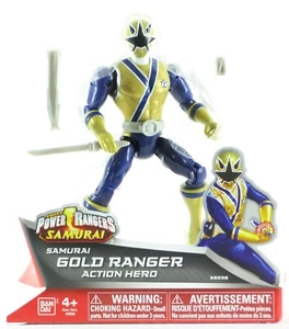 Power Rangers Super Megaforce 5" Dorado Samurai Ranger Luz Acción Héroe Suelto Nuevo - Imagen 1 de 1