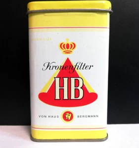 HB Kronenfilter Vintage Tin Box. Cigarette Pack. Storage Box - Picture 1 of 15