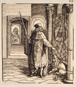 Beck Burgkmair Venantius v. Camerino Orig. Antique Print 1516/ 1799 Märtyrer - Picture 1 of 6