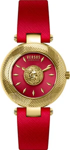 Versus by Versace VSP644020 Bricklane gold rot Leder Damen Uhr NEU - Bild 1 von 5