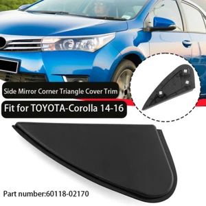 Left Side View Mirror Fender Corner Trim Cover Fit Fits Toyota Corolla 2014~2018 - Picture 1 of 11
