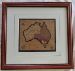 Australia Ręcznie robiona mapa markizy Wysokiej jakości mapa intarsji Shipfile Sydney - Zdjęcie 1 z 10