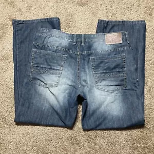 Buffalo David Bitton, Ruffer, Basic Easy Men Denim Blue Jean Size 36 Inseam 30 - Picture 1 of 13