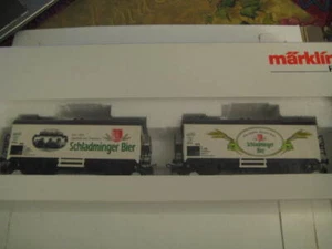 Marklin H0 94040 OBB "Schladminger Bier" 2 Kuhlwagen Set - Ltd Edn in 1999!!! - Picture 1 of 11