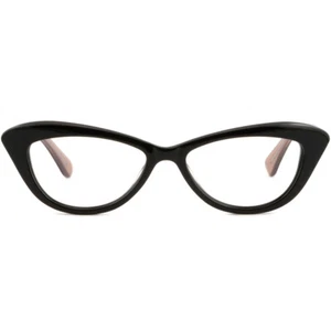Kunststoff Cateye Damengestell Katzenauge Damenbrille Brille silber Sterne Stück schwarz - Bild 1 von 5