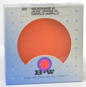 NEW IN BOX B+W 82E 82mm #040 Filter - Orange #8 contrast filter NOS - Picture 1 of 5