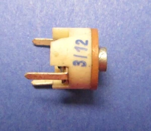 5 x keramischer Trimmerkondensator 3/12pF VEB Hermsdorf - Bild 1 von 3