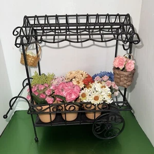 🆕Byers Choice💐SPRING BLOOMS🌸2008🌺Flower Cart🌼EXCLUSIVE🌹Terra Cotta Pots🌻 - Picture 1 of 10