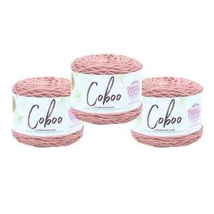 (3 Pack) Lion Brand Yarn 835-145L Coboo Yarn, Mauve - Picture 1 of 5