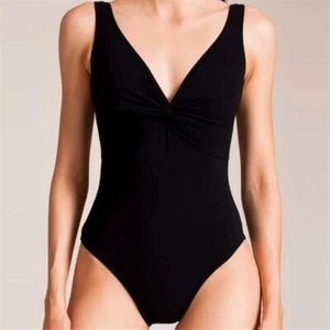 Karla Colletto 271384 Woman Underwire V Neck Full Piece Swimsuit Size 6 - Picture 1 of 2