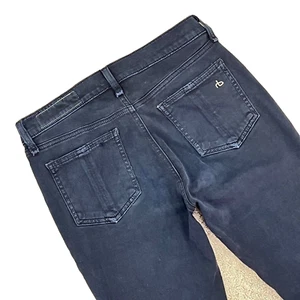 Rag & Bone Jeans vintage SOFT PLUSH Black Ankle Super Skinny Slim 25 26 $198 - Picture 1 of 6