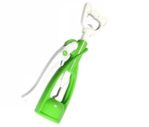 NEW CORKSCREW WINE BOTTLE OPENER HANDLES BEER CHAMPAGNE OPENER WAITER KITCHEN - Picture 1 of 3
